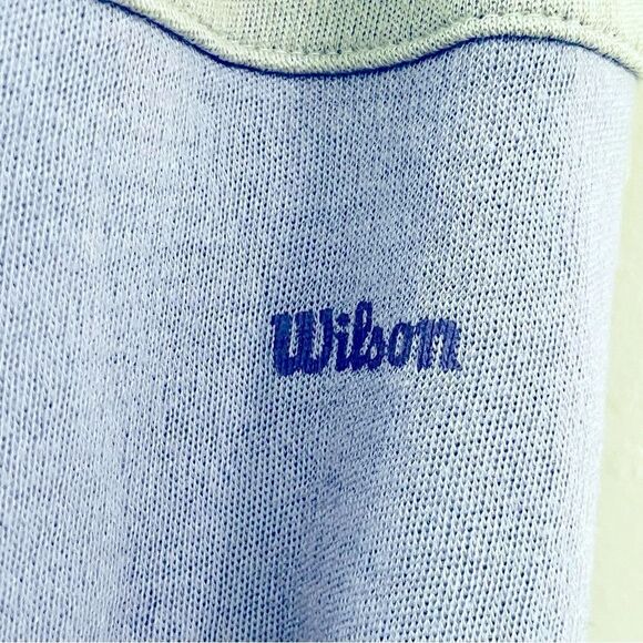 Vtg 70s 80s Wilson’s Pastel Lavender Purple color block Full Zip Track Jacket L - Picture 8 of 12